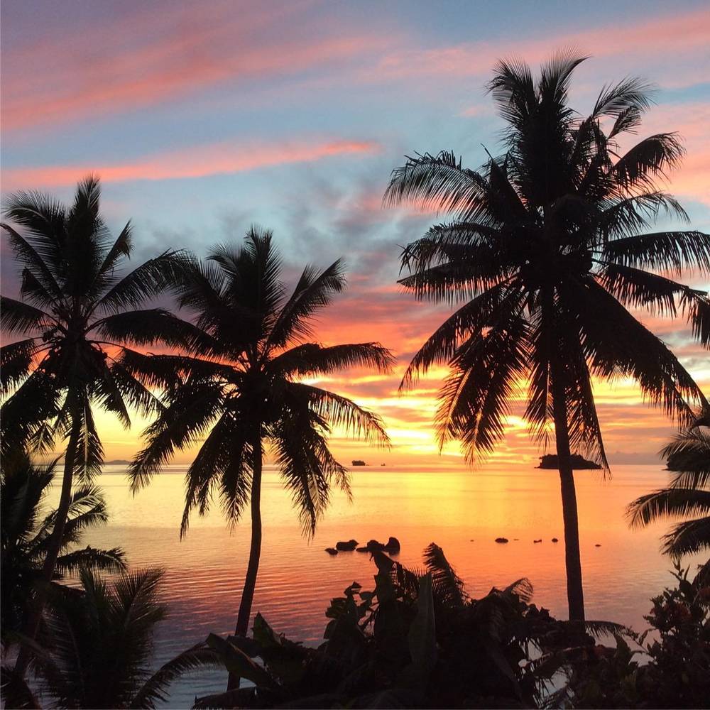 Stunning sunsets from The Pointe Taveuni